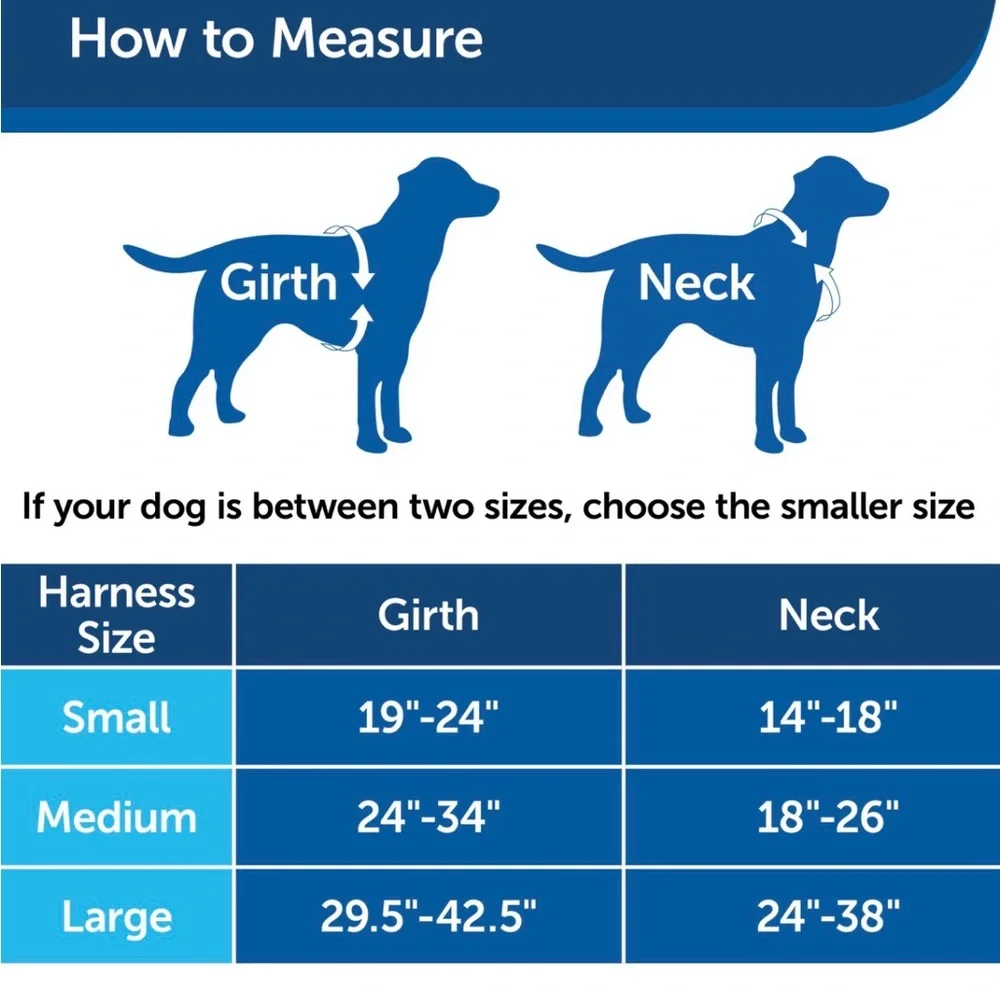 PetSafe 3-in-1 Adjustable Dog Harness Teal Small Padded No-Pull